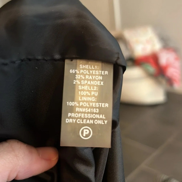 Vicky Tiel Checker Print Leather Trim Career Sheath Dress - Picture 7 of 8